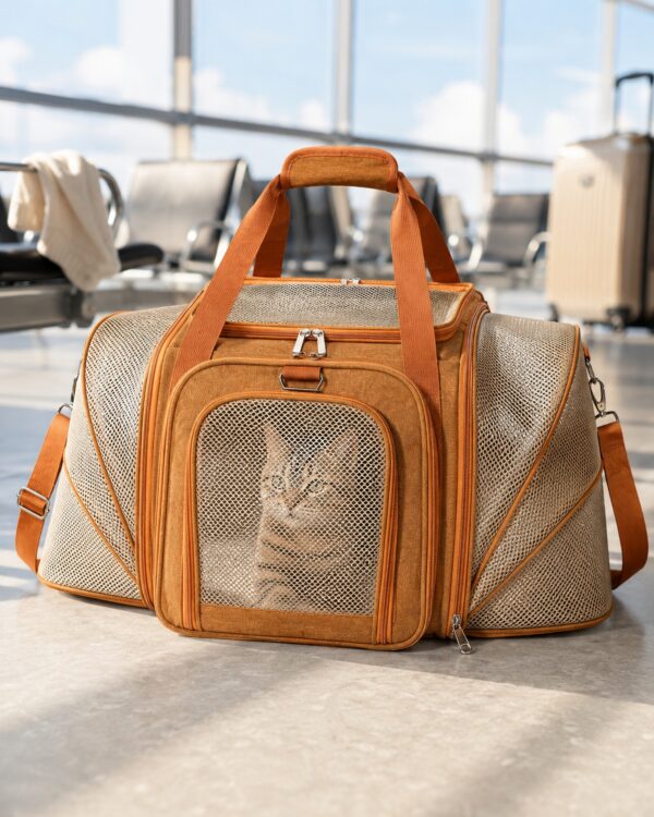 Sky Double-Expand Mesh Pet Travel Carrier