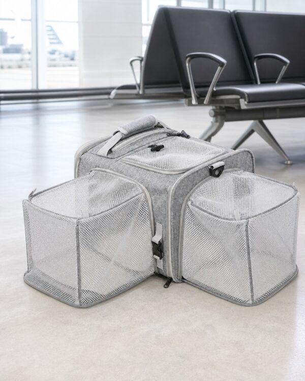 Sky Compact Expandable Mesh Pet Carrier