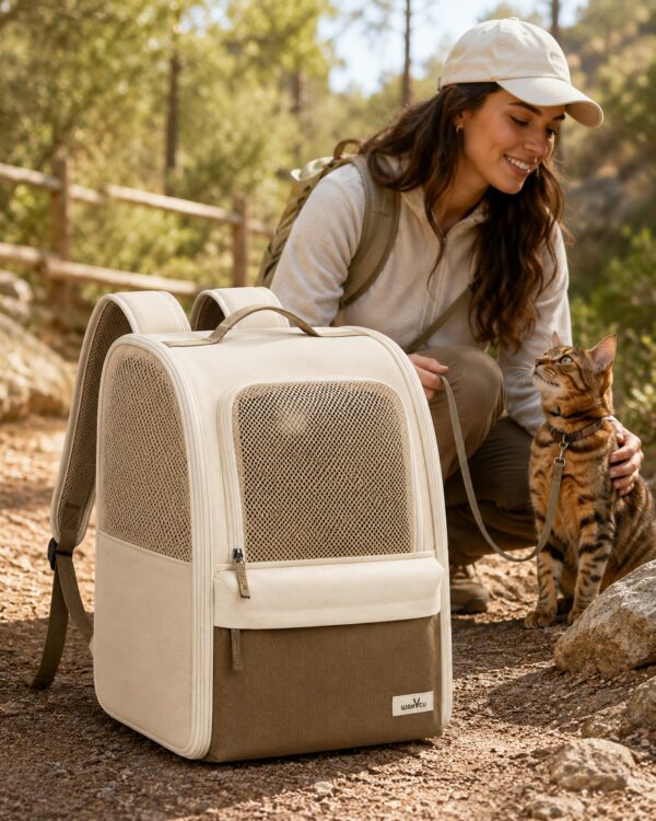 Trail Curved-Mesh Pet Backpack Carrier