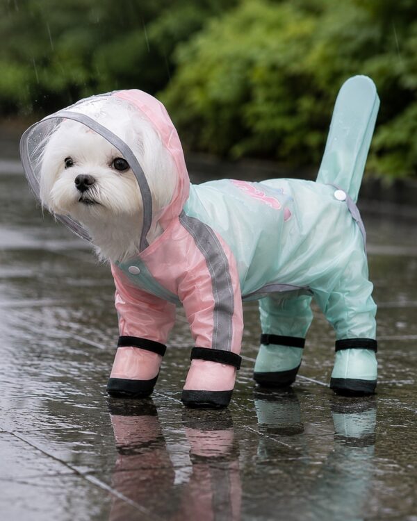 Trail Tail-Sleeve Four-Leg Dog Rain Suit
