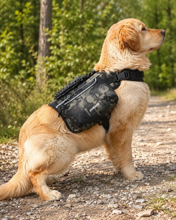 Trail Reflective Twin-Pocket Dog Backpack Harness