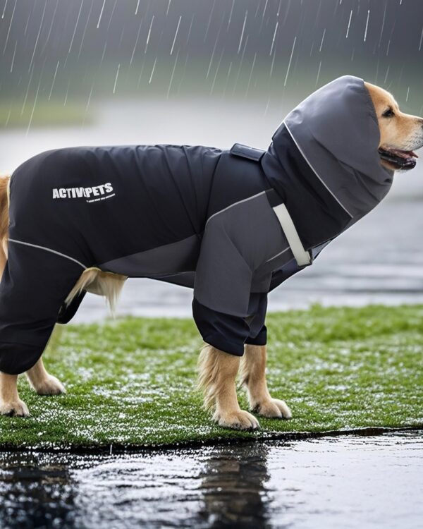 Trail Zip-Front Large-Dog Rain Suit