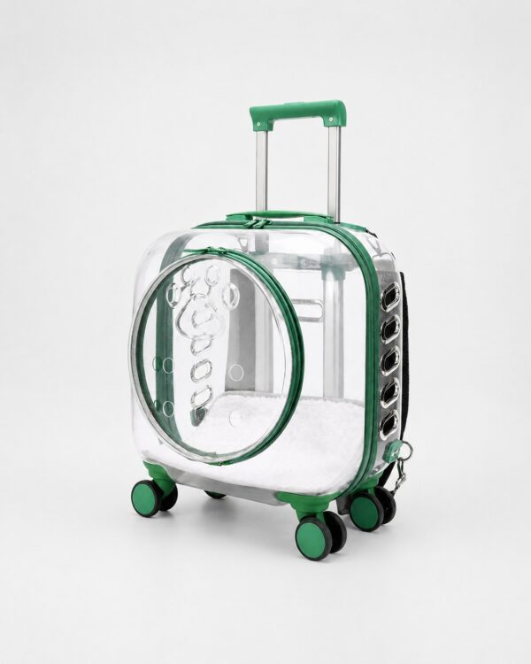 Everyday Clear-Shell Rolling Cat Carrier