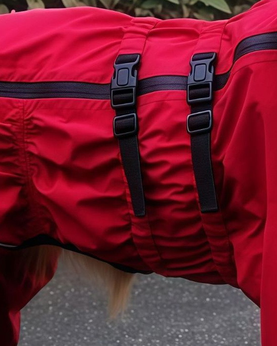 Trail Removable-Tail Large-Dog Rain Suit