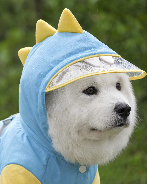 Everyday Dino-Hood Four-Leg Dog Rain Suit