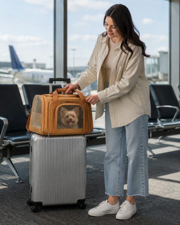 Sky Double-Expand Mesh Pet Travel Carrier