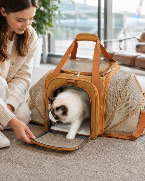 Sky Double-Expand Mesh Pet Travel Carrier