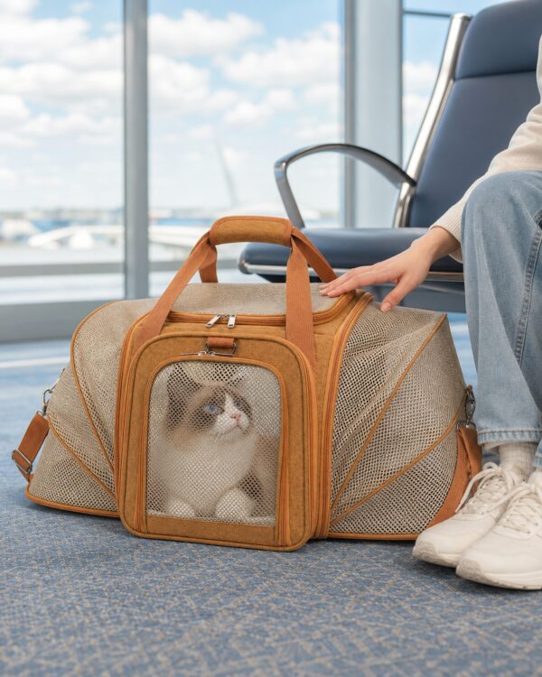 Sky Double-Expand Mesh Pet Travel Carrier
