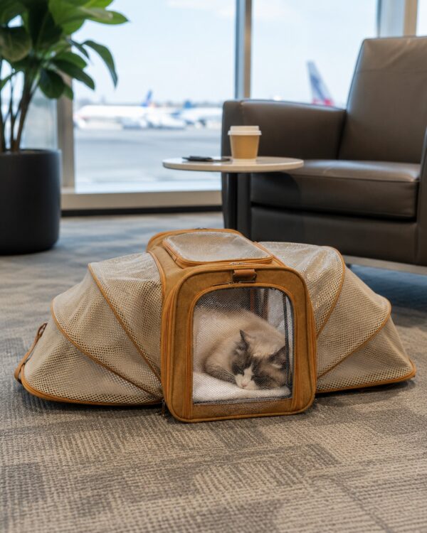 Sky Double-Expand Mesh Pet Travel Carrier