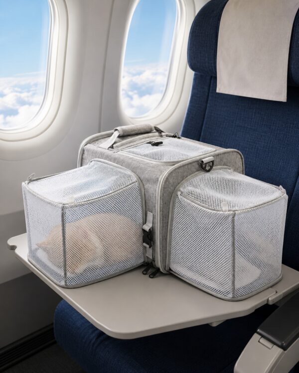 Sky Compact Expandable Mesh Pet Carrier