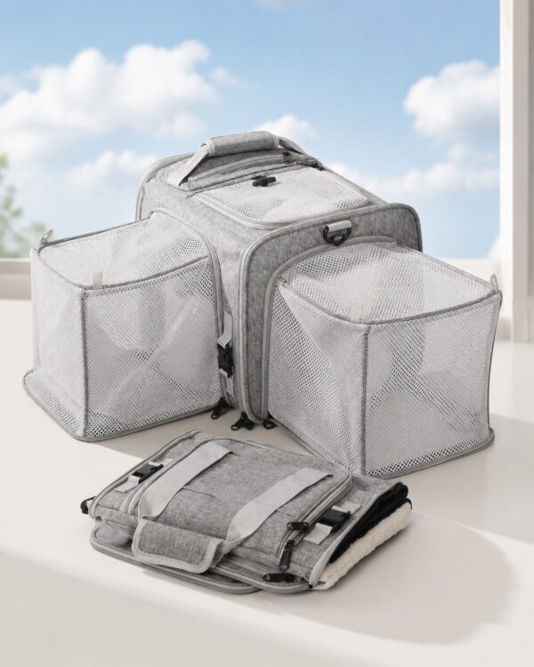 Sky Compact Expandable Mesh Pet Carrier