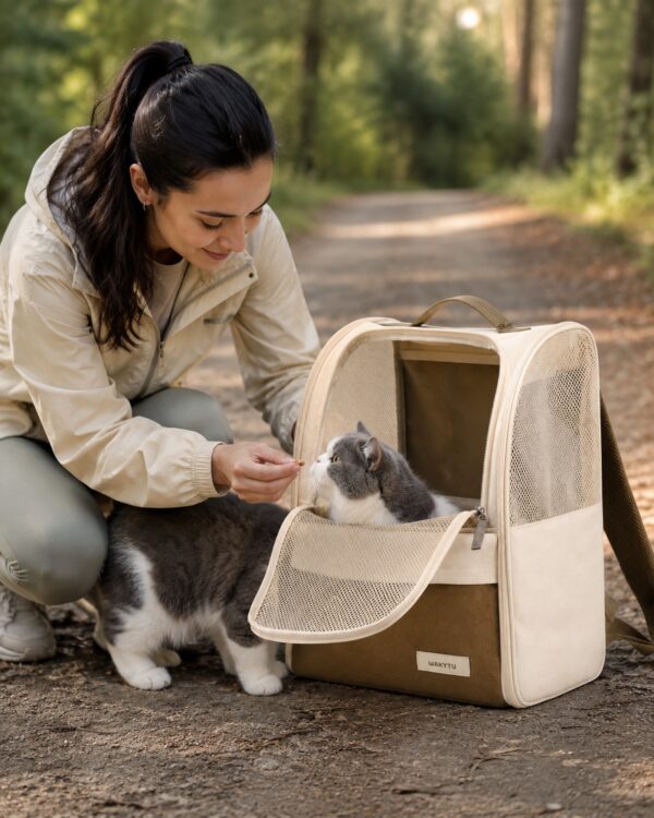 Trail Curved-Mesh Pet Backpack Carrier