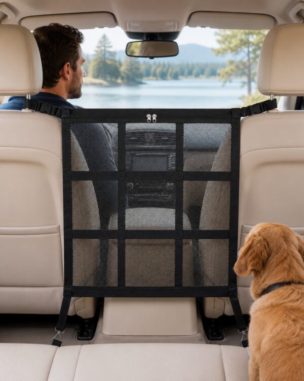 Road Mesh Dog Car Seat Divider