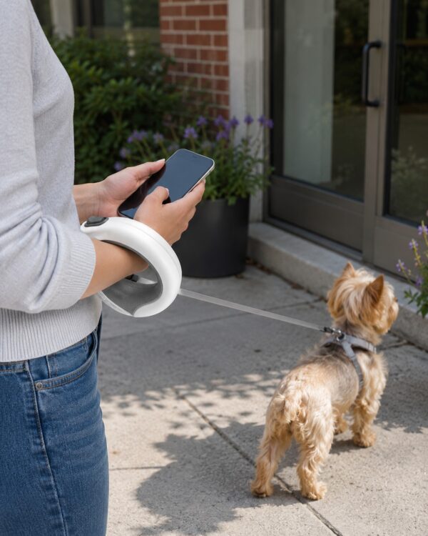 Everyday Ring-Handle LED Retractable Dog Leash