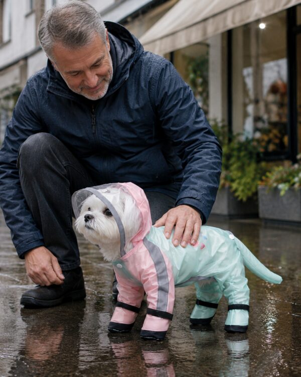 Trail Tail-Sleeve Four-Leg Dog Rain Suit