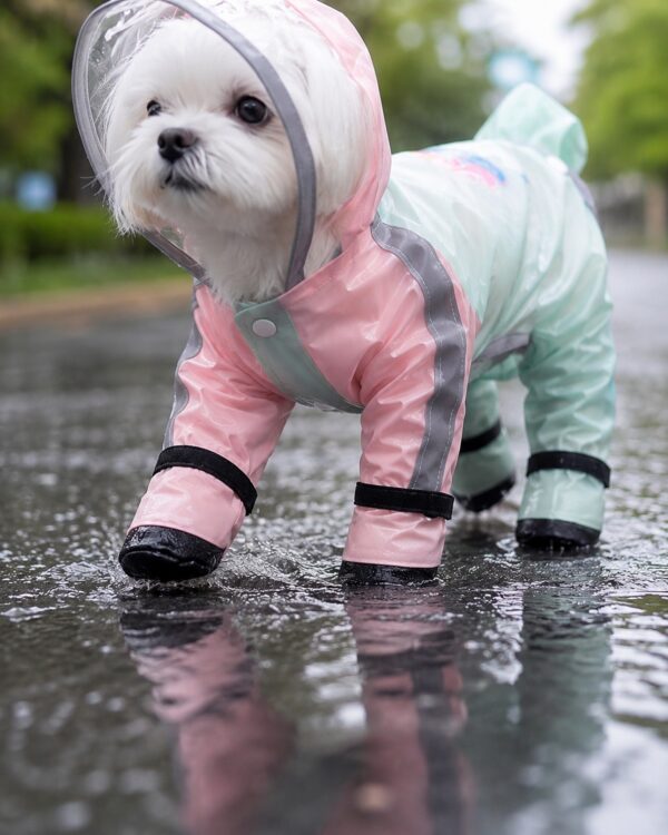 Trail Tail-Sleeve Four-Leg Dog Rain Suit