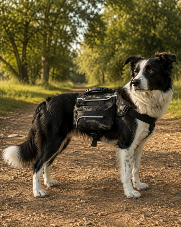 Trail Reflective Twin-Pocket Dog Backpack Harness