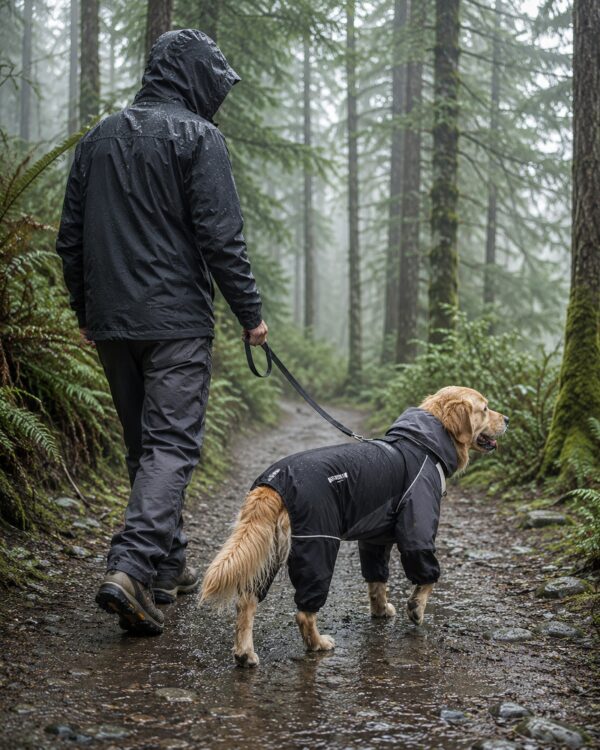 Trail Zip-Front Large-Dog Rain Suit