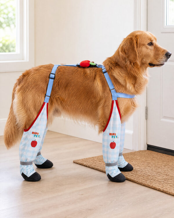 Everyday Suspender-Held Dog Leg-and-Paw Suit