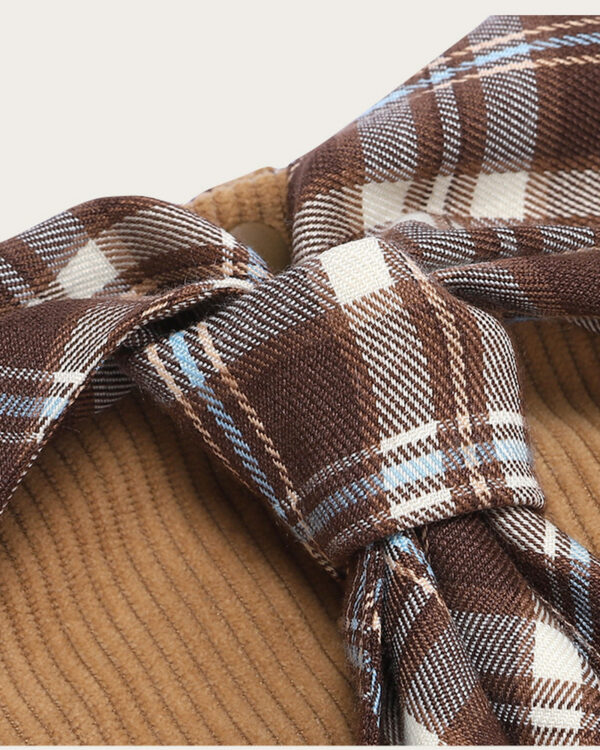 Everyday Plaid-Collar Large-Dog Corduroy Vest