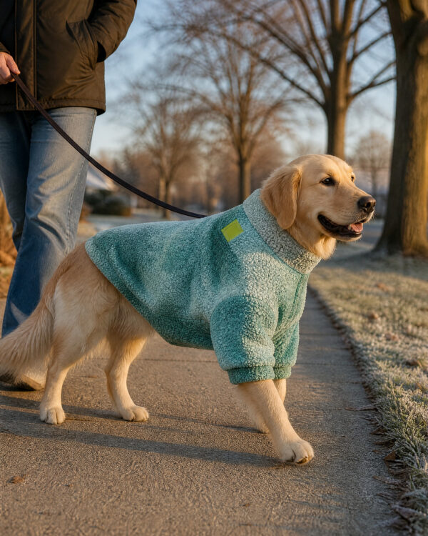 Everyday Leash-Port Large-Dog Sherpa Coat