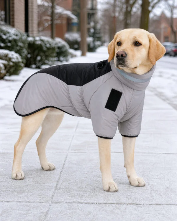 Everyday Reflective-Collar Large-Dog Padded Coat