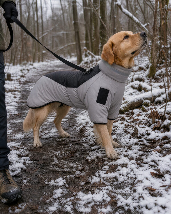 Everyday Reflective-Collar Large-Dog Padded Coat