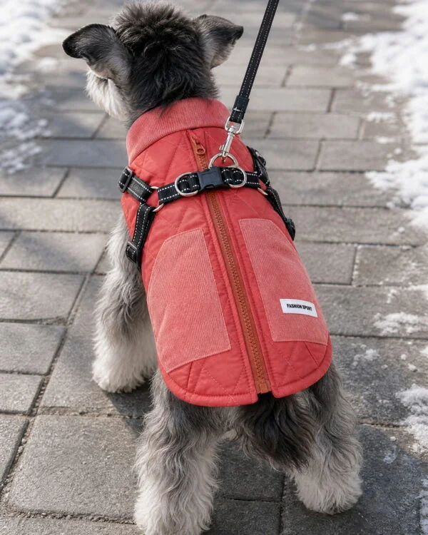 Everyday Dual-Ring Small-Dog Padded Coat