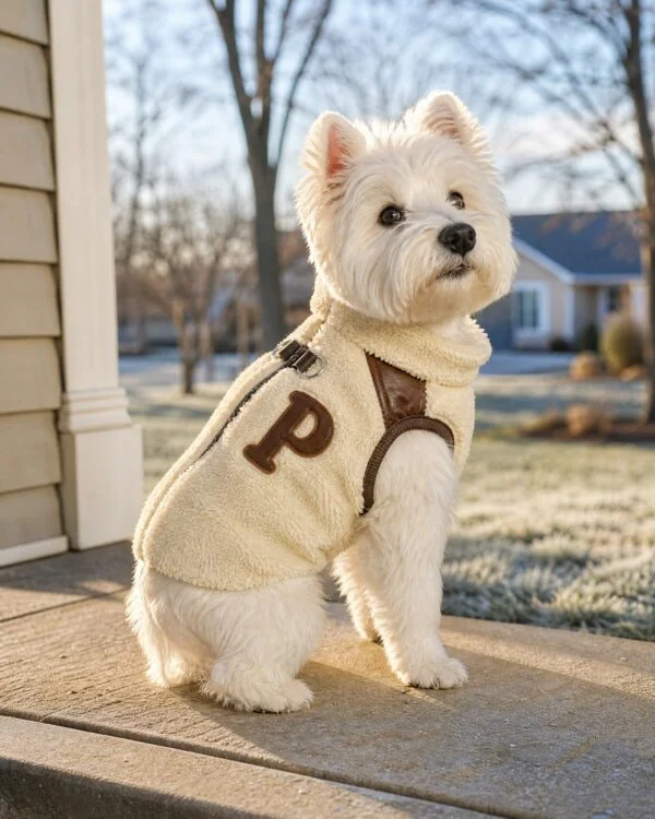 Everyday Stand-Collar Small-Dog Sherpa Vest