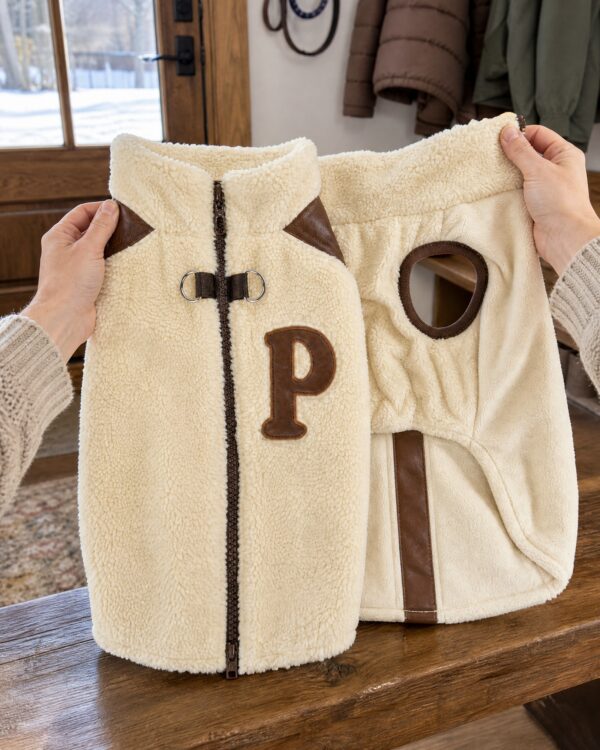Everyday Stand-Collar Small-Dog Sherpa Vest