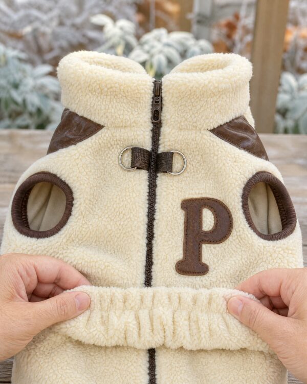 Everyday Stand-Collar Small-Dog Sherpa Vest